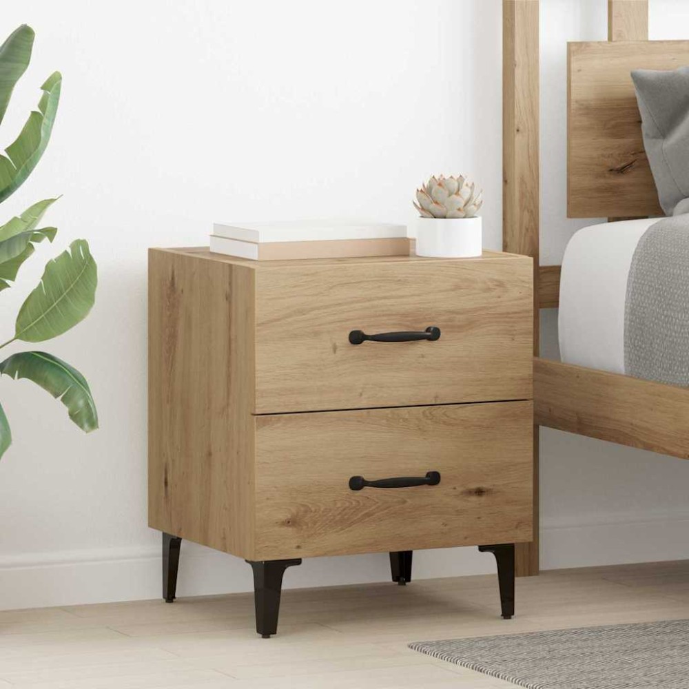 vidaXL Ντουλάπι κρεβατιού Artisan Oak 40x35x47,5 εκ 1 τεμ.