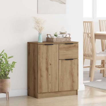 vidaXL Πλαϊνό γραφείο Artisan Oak 60x30x70cm Επεξεργασμένο Ξύλο 1 τεμ.