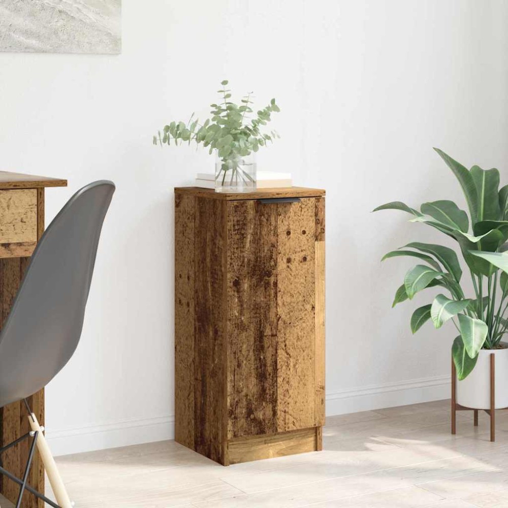vidaXL Πλαϊνό γραφείο Παλιό ξύλο 30x30x70cm Επεξεργασμένο Ξύλο 1 τεμ.