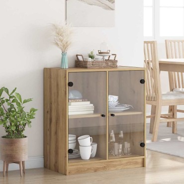 vidaXL Βοηθητικό ντουλάπι Artisan Oak 68x37x75,5 εκ 1 τεμ.