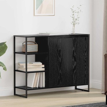 vidaXL Βοηθητικό ντουλάπι Μαύρη Οξυά 96.5x30x75 εκ 1 τεμ.