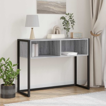 vidaXL End Table Γκρι Sonoma 100x36x75cm Επεξεργασμένο Ξύλο