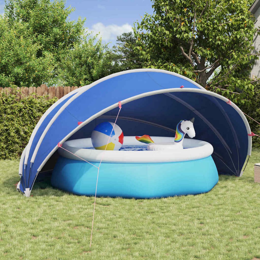 vidaXL Θόλος πισίνας 500 x 500 x 236 εκ. Θαλασσί