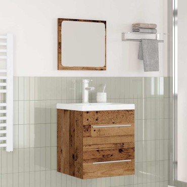 vidaXL Σετ Επίπλων Μπάνιου 2 τεμ. Παλιό Ξύλο 41x38,5x48cm