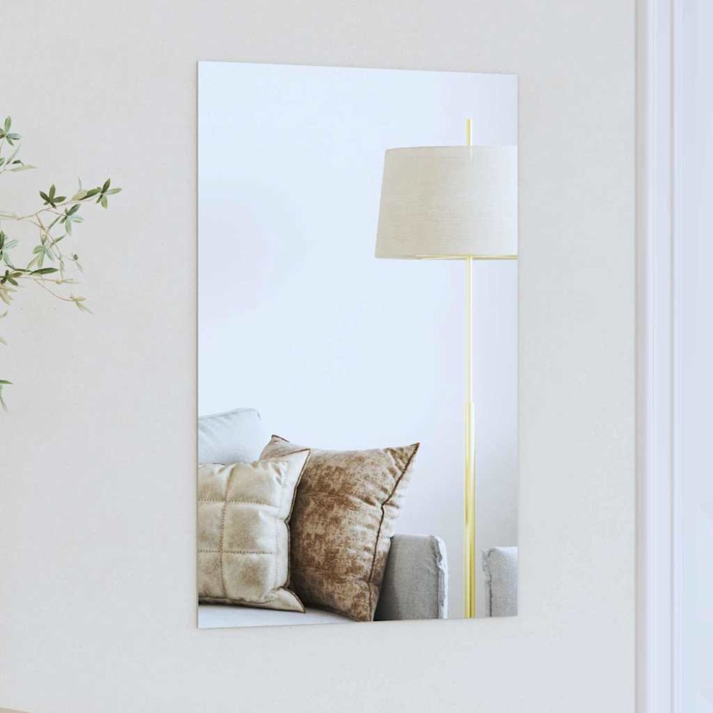 vidaXL Καθρέφτης τοίχου Ορθογώνιος 60 x 40 cm σκληρυμένο γυαλί