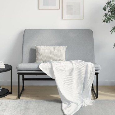 vidaXL Πάγκος Ανοιχτό Γκρι 100x75x76cm Υφασμάτινος 1 τεμ.