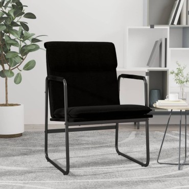 vidaXL Πολυθρόνα Μαύρο 55x64x80cm Υφασμάτινη 1 τεμ.