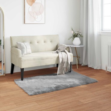 vidaXL Χαλί από τεχνητό πρόβειο δέρμα TAFALLA Γκρι 80x150cm
