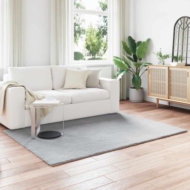 vidaXL Χαλιά Ψεύτικου Κουνελιού Olite Γκρι 120x170cm Πολυεστέρας