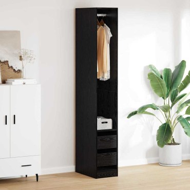vidaXL Ντουλάπι Μαύρη Οξυά 50x30x200cm Επεξεργασμένο Ξύλο