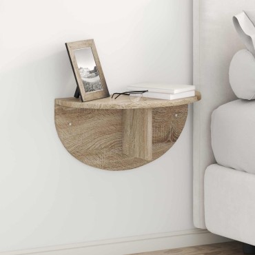 vidaXL Ράφι Τοίχου Επιτοίχιο Δρύς Sonoma 48x24x24 εκ 1 τεμ.