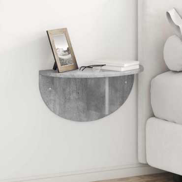 vidaXL Ράφι Τοίχου Επιτοίχιο Σκυρόδεμα Γκρι 48x24x24 εκ 1 τεμ.