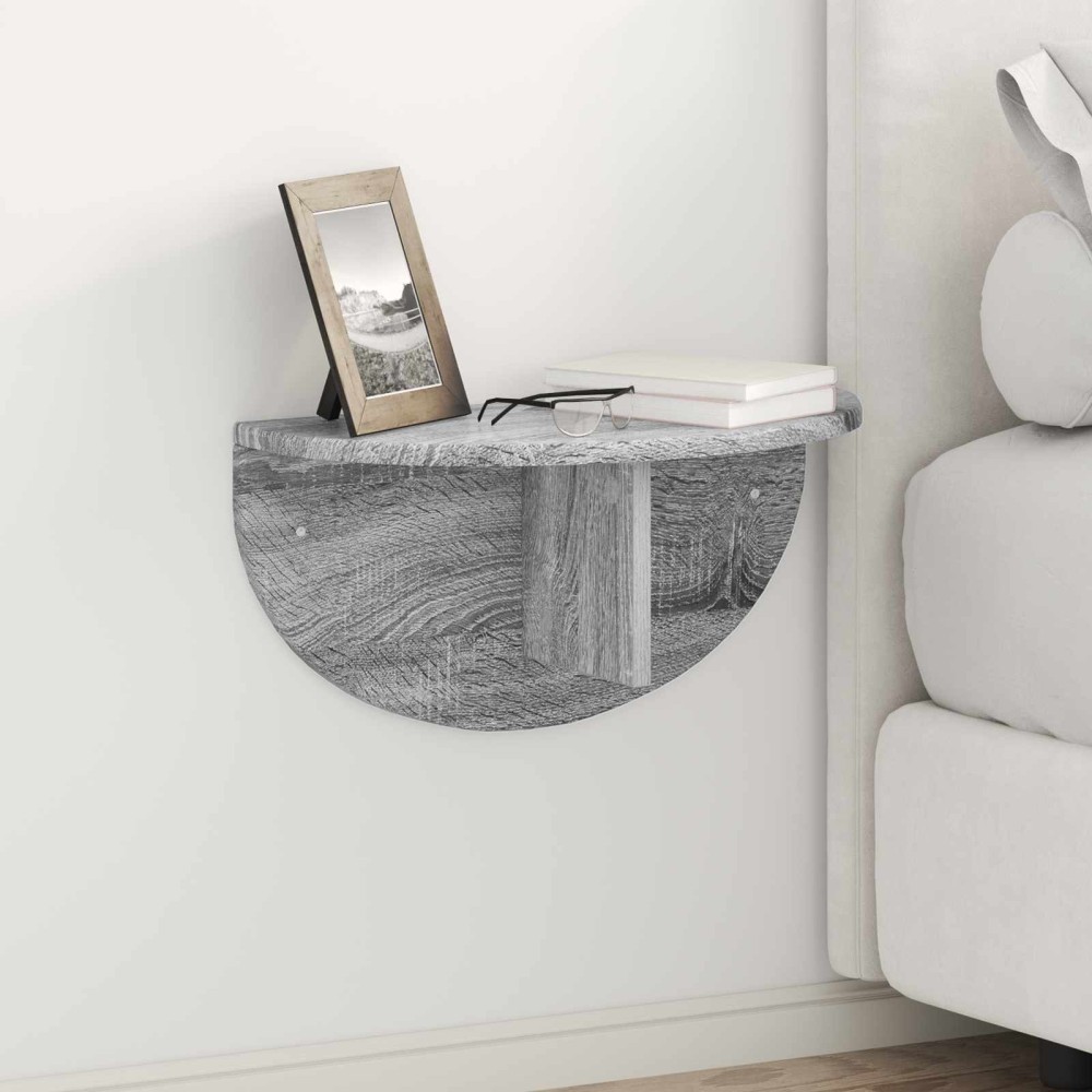 vidaXL Ράφι Τοίχου Επιτοίχιο Γκρίζο Σονομα 48x24x24 εκ 1 τεμ.