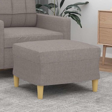 vidaXL Υποπόδιο Taupe 60x50x41cm Υφασμάτινο 1 τεμ.