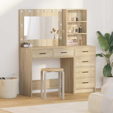vidaXL Τραπέζι περιποίησης 2 τεμ. Καφέ 78.5x41x135 εκ
