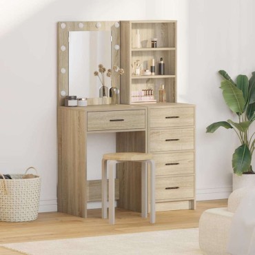 vidaXL Τραπέζι περιποίησης 2 τεμ. Καφέ 50x41x135 εκ