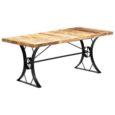 vidaXL Τραπεζαρία 180x90x76cm από Μασίφ Ξύλο Μάνγκο 1 τεμ.