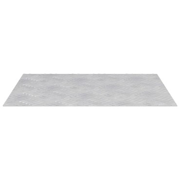 vidaXL Σκαλοπάτι 4 τμχ. 50 x 40 cm Ασημί Αλουμίνιο Ορθογώνιος
