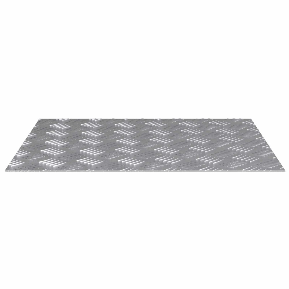 vidaXL Σκαλοπάτι 4 τμχ. 60 x 50 cm Ασημί Αλουμίνιο Ορθογώνιος