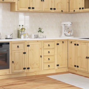 vidaXL Ντουλαπιού (Cabinet) SKI Μέλι Καφέ 80x46x81 εκ