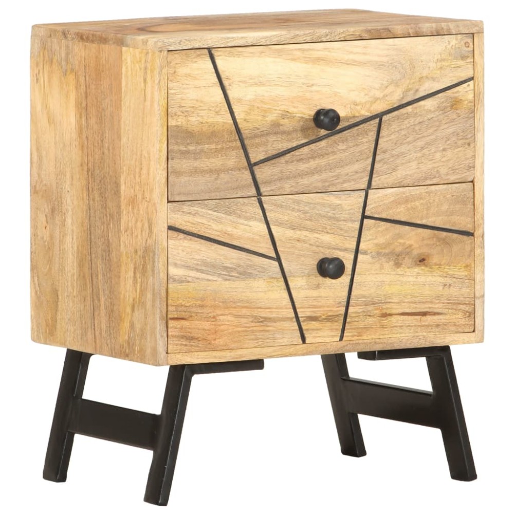 vidaXL Κομοδίνο 40x30x50cm από Μασίφ Ξύλο Μάνγκο 1 τεμ.