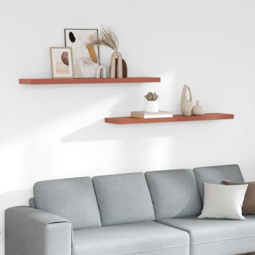 vidaXL Ράφι Τοίχου Επιτοίχιο 2 τεμ. Κόκκινο 120x23,5x3,8cm