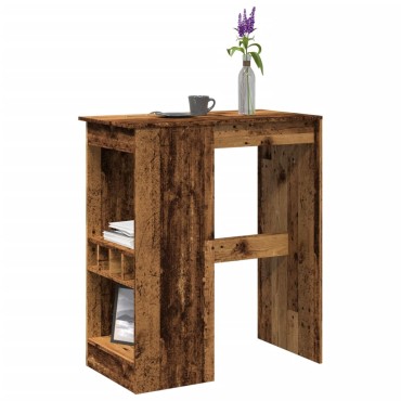 vidaXL Τραπέζι Μπαρ με Ράγες 90x47,5x103,5cm Επεξεργ. Ξύλο 1 τεμ.