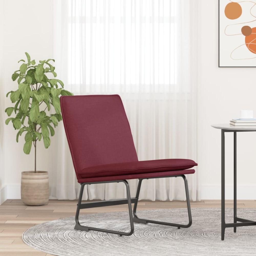 vidaXL Πολυθρόνα Μπορντό 52x75x76cm Υφασμάτινη 1 τεμ.