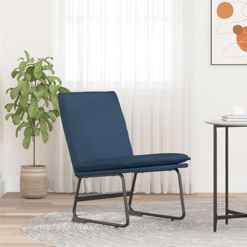 vidaXL Πολυθρόνα Μπλε 52x75x76cm Υφασμάτινη 1 τεμ.