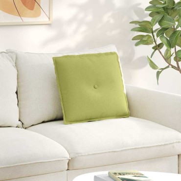 vidaXL Μαξιλάρι Πλάτης Ανοιχτό Πράσινο 50 x 19 x 45 εκ ύφασμα