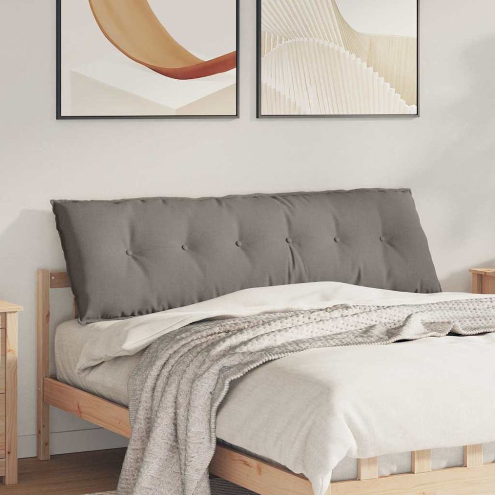 vidaXL Μαξιλάρι Πλάτης Taupe 160 x 19 x 50 εκ ύφασμα