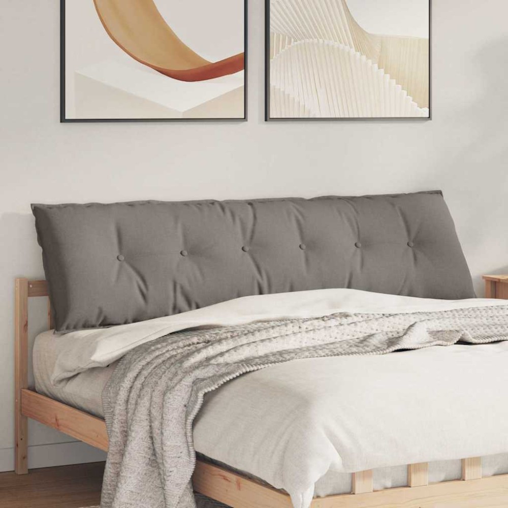 vidaXL Μαξιλάρι Πλάτης Taupe 180 x 19 x 50 εκ ύφασμα