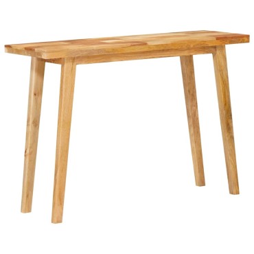 vidaXL Τραπέζι φαγητού Φυσικό 100x35x75cm Στερεό ξύλο μάνγκο 1 τεμ.