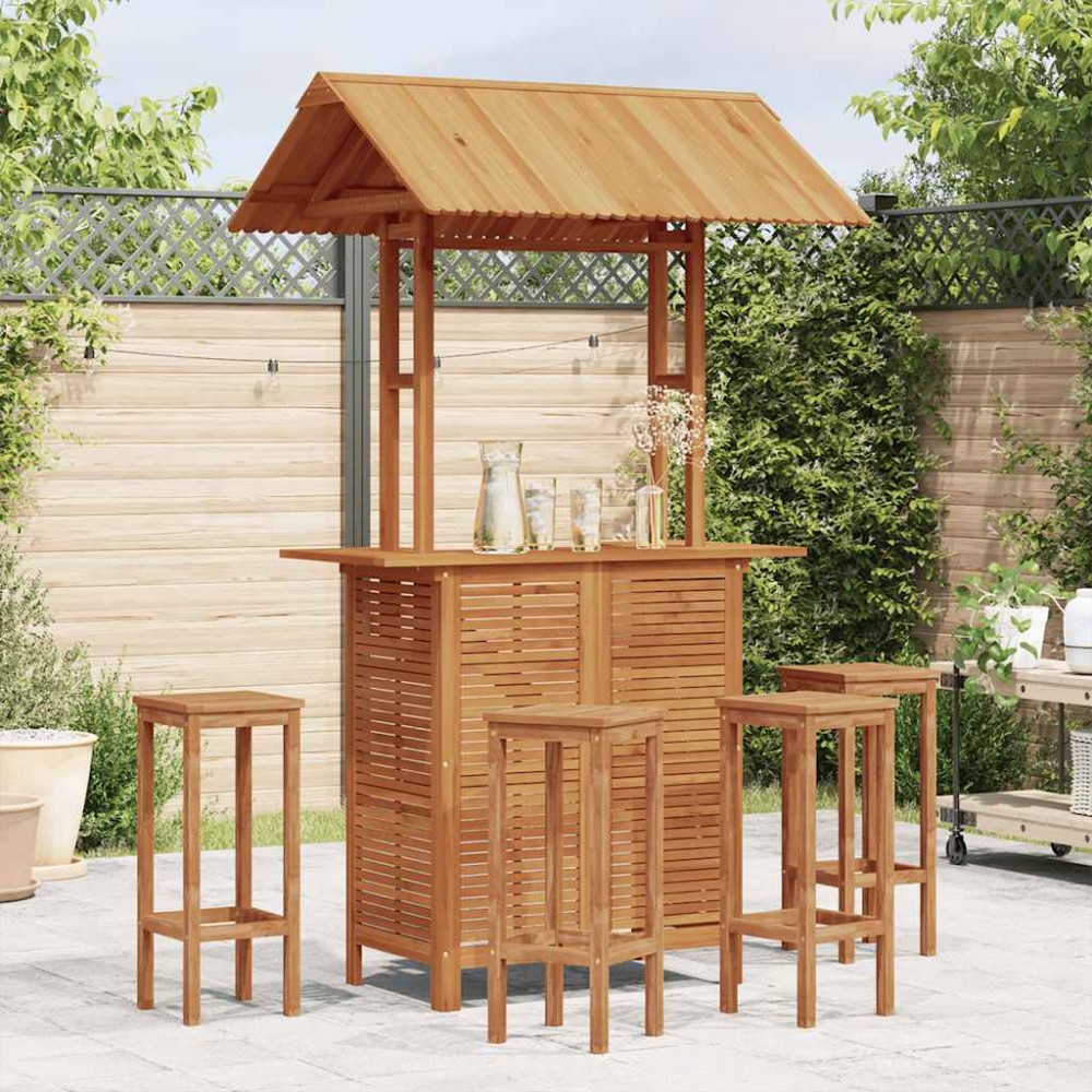 vidaXL Τραπέζι Μπαρ με Στέγαστρο Εξ. Χώρου 113x106x217cm Ξύλο Ακακίας 1 τεμ. vidaXL Τραπέζι Μπαρ με Στέγαστρο Εξ. Χώρου 113x106x217cm Ξύλο Ακακίας 1 τεμ.