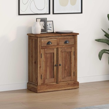 vidaXL Ντουλάπι αποθήκευσης Φυσικό 65x30x75cm Στερεό Ξύλο Τίκ 1 τεμ.