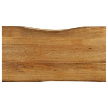 vidaXL Επιφάνεια Τραπεζιού 100x60x3,8cm Live Edge Μασίφ Ξύλο Μάνγκο 1 τεμ.