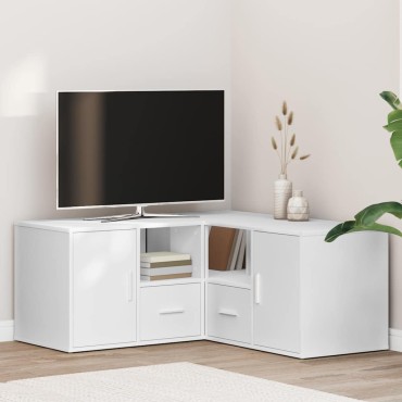 vidaXL Ντουλάπι Γωνιακό Λευκό 160x40x45cm από Επεξ. Ξύλο 1 τεμ.