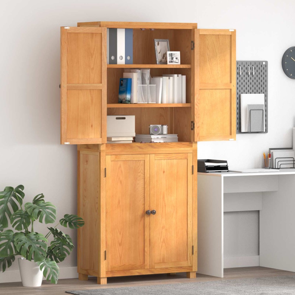 vidaXL Σετ Αποθηκευτικών Επίπλων 2 τεμ. Φυσικό 80x35x185 εκ
