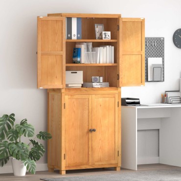vidaXL Σετ Αποθηκευτικών Επίπλων 2 τεμ. Φυσικό 80x35x185 εκ