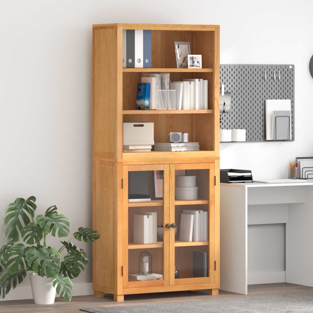 vidaXL Σετ Αποθηκευτικών Επίπλων 2 τεμ. Φυσικό 80x35x185 εκ