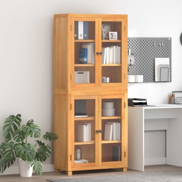 vidaXL Σετ Αποθηκευτικών Επίπλων 2 τεμ. Φυσικό 80x35x185 εκ