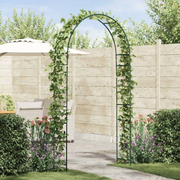 vidaXL Κήπος Αψίδα Floral Πράσινο 115 x 37 x 231 εκ.