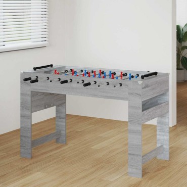 vidaXL Τραπέζι Φουτμπολ Γκρι Σονομά 125 x 60,5 x 80 εκ.