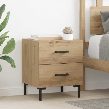 vidaXL Κομοδίνο Artisan Oak 40x35x47,5cm Επεξεργασμένο Ξύλο 1 τεμ.