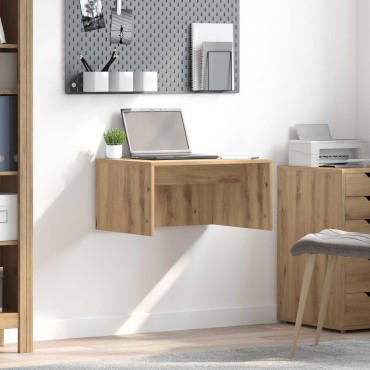 vidaXL Επιτοίχιο γραφείο Artisan Oak Επεξεργασμένο Ξύλο 60x45x30cm 1 τεμ.
