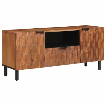 vidaXL Ντουλάπι TV με συρτάρι Καφέ Φινίρισμα Ακακίας 105x33x46cm 1 τεμ.