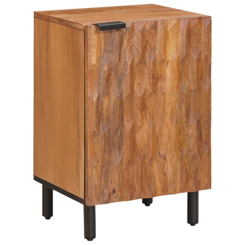 vidaXL Ντουλάπι Μπάνιου Καφέ 38x33x58cm Στερεό ξύλο μάνγκο