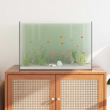 vidaXL Ενυδρείο με αποθήκευση Διαφανές 60 x 35 x 40 εκ. Γυαλί
