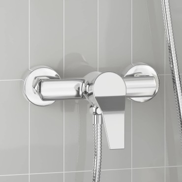 vidaXL Μίξερ ντους Με επίστρωση χρωμίου G 1 / 2 ίντσες Ορείχαλκος