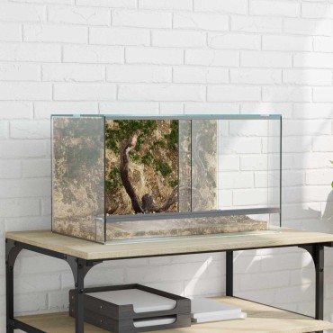 vidaXL Terrarium με αποθήκευση Διαφανές 50 x 30 x 30 εκ. Γυαλί